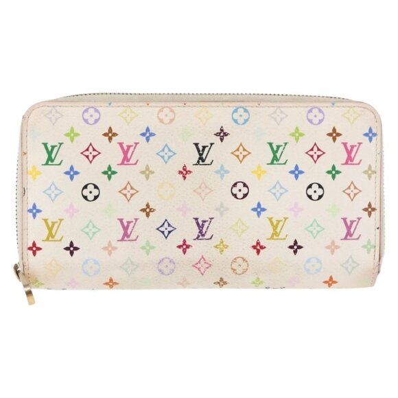 LOUIS VUITTON Monogram Multicolor Zippy Wallet Wallet White - Picture 2 of 15